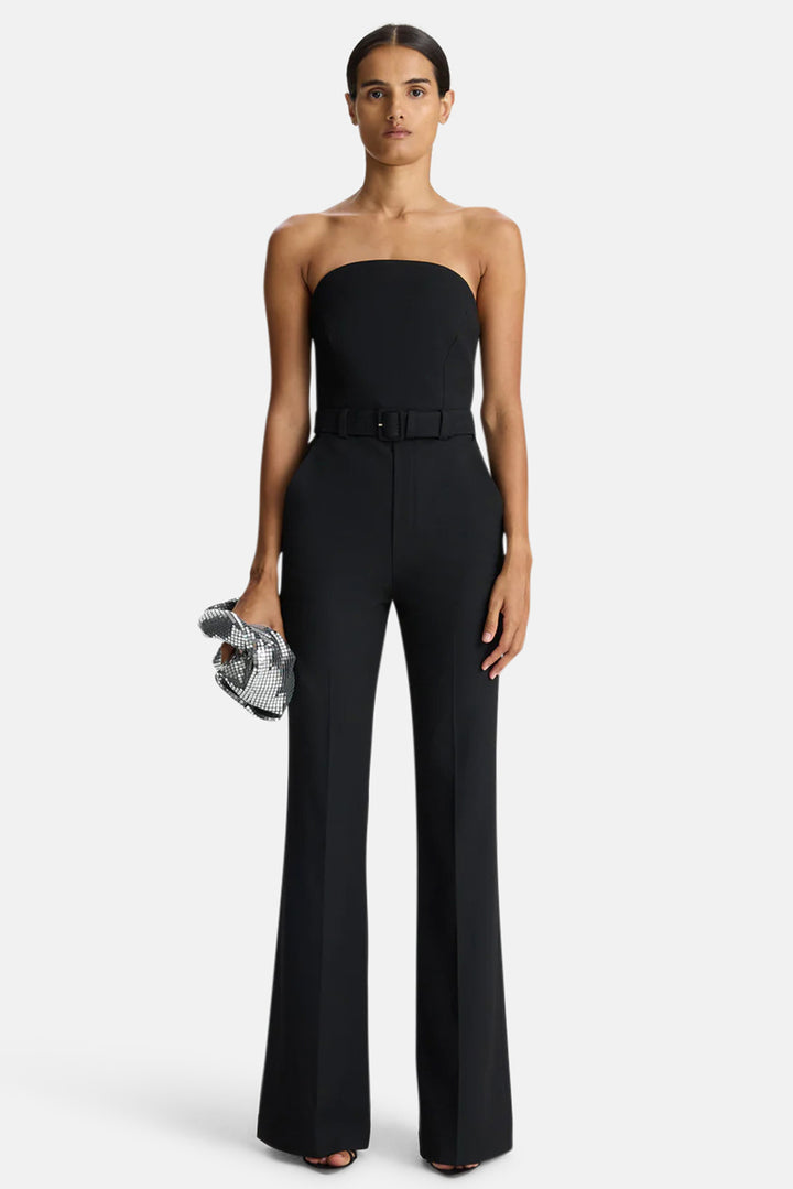 Kate Strapless Jumpsuit Black