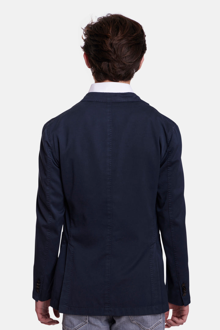 K Jacket In Virgin Wool Navy