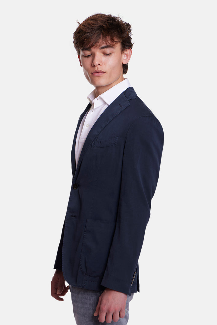 K Jacket In Virgin Wool Navy