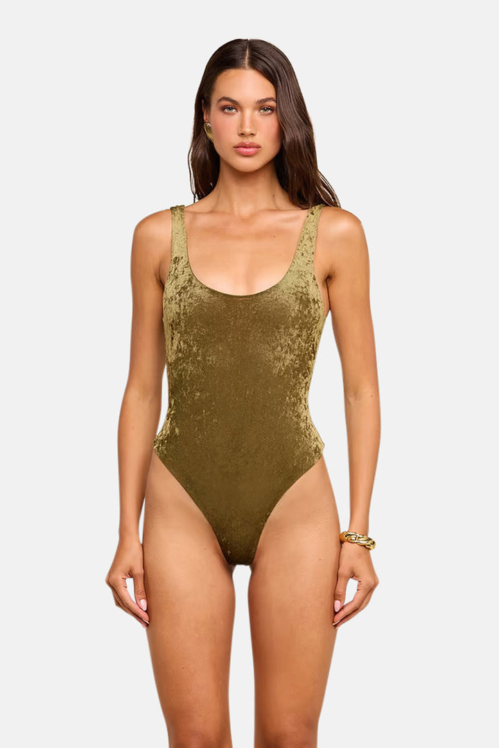 Kalea Velvet Bodysuit Kalamata