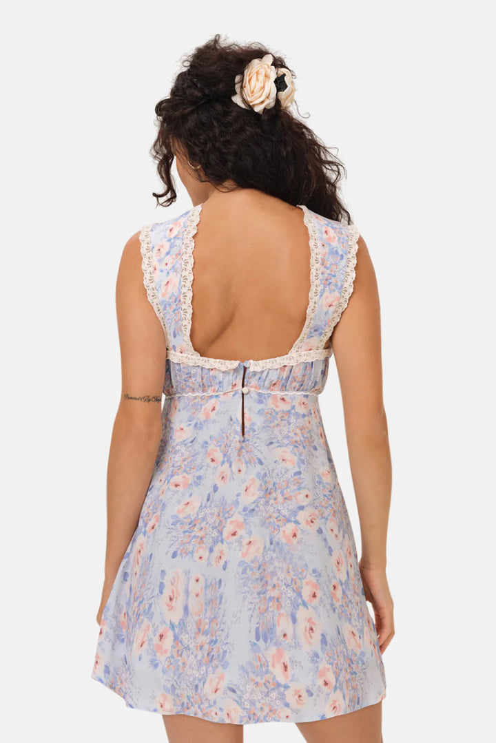 Kaleidoscope Mini Dress Blue
