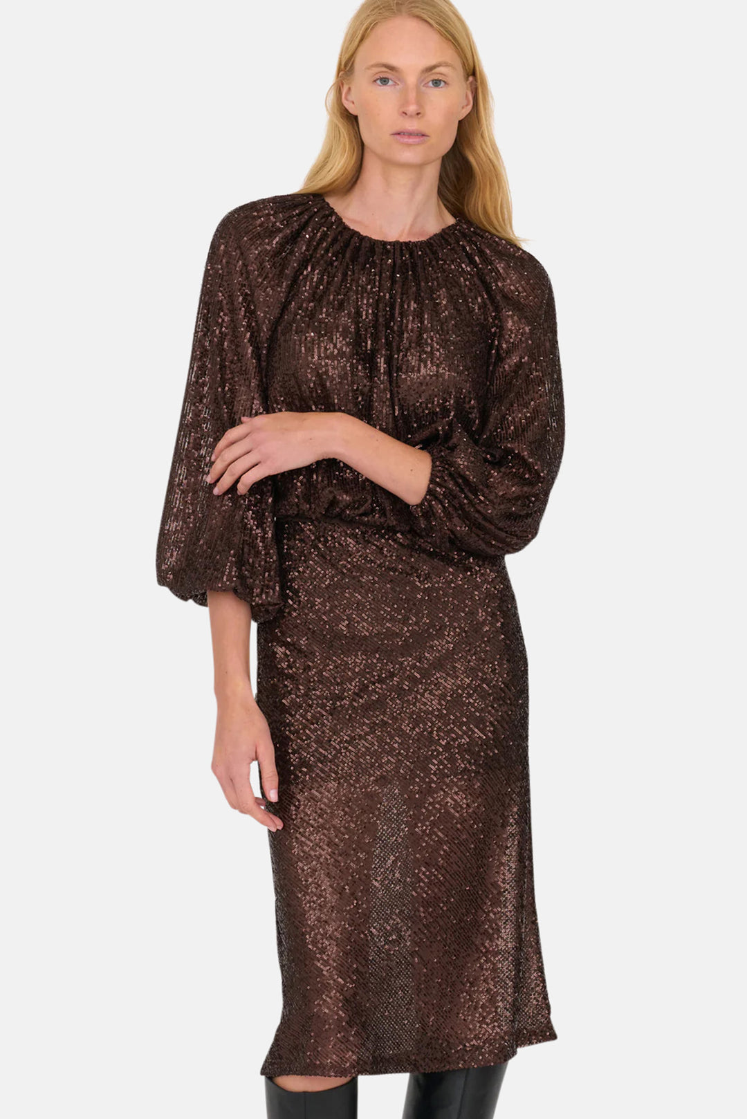 Karolina Skirt Chocolate Sparkle