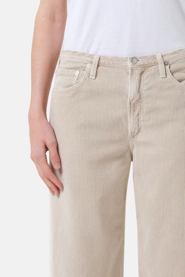 Keira Corduroy Jean in Rice Grass