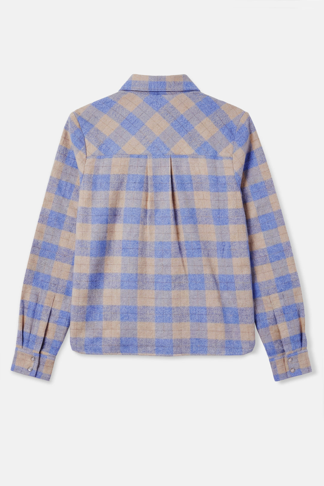 Kelly Brushed Flannel Shirt Butter/Blue Plaid