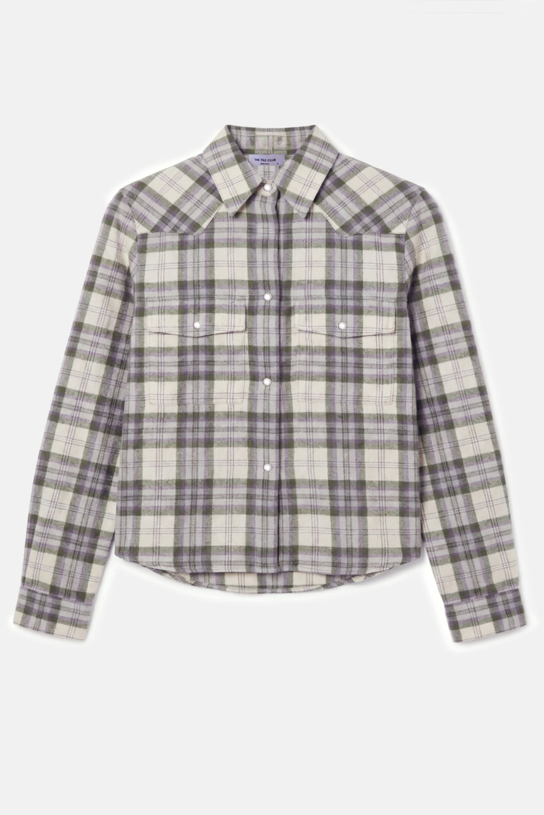 Kelly Flannel Shirt Olive/Cream Plaid