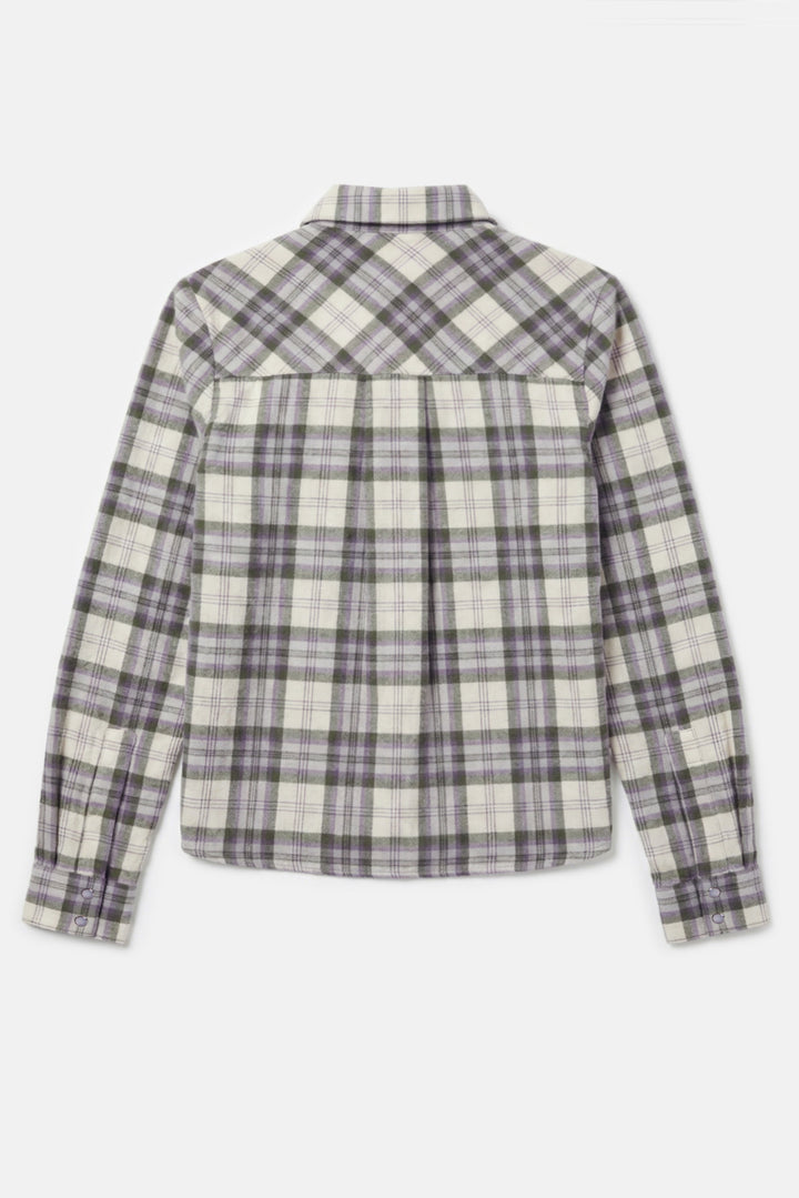 Kelly Flannel Shirt Olive/Cream Plaid