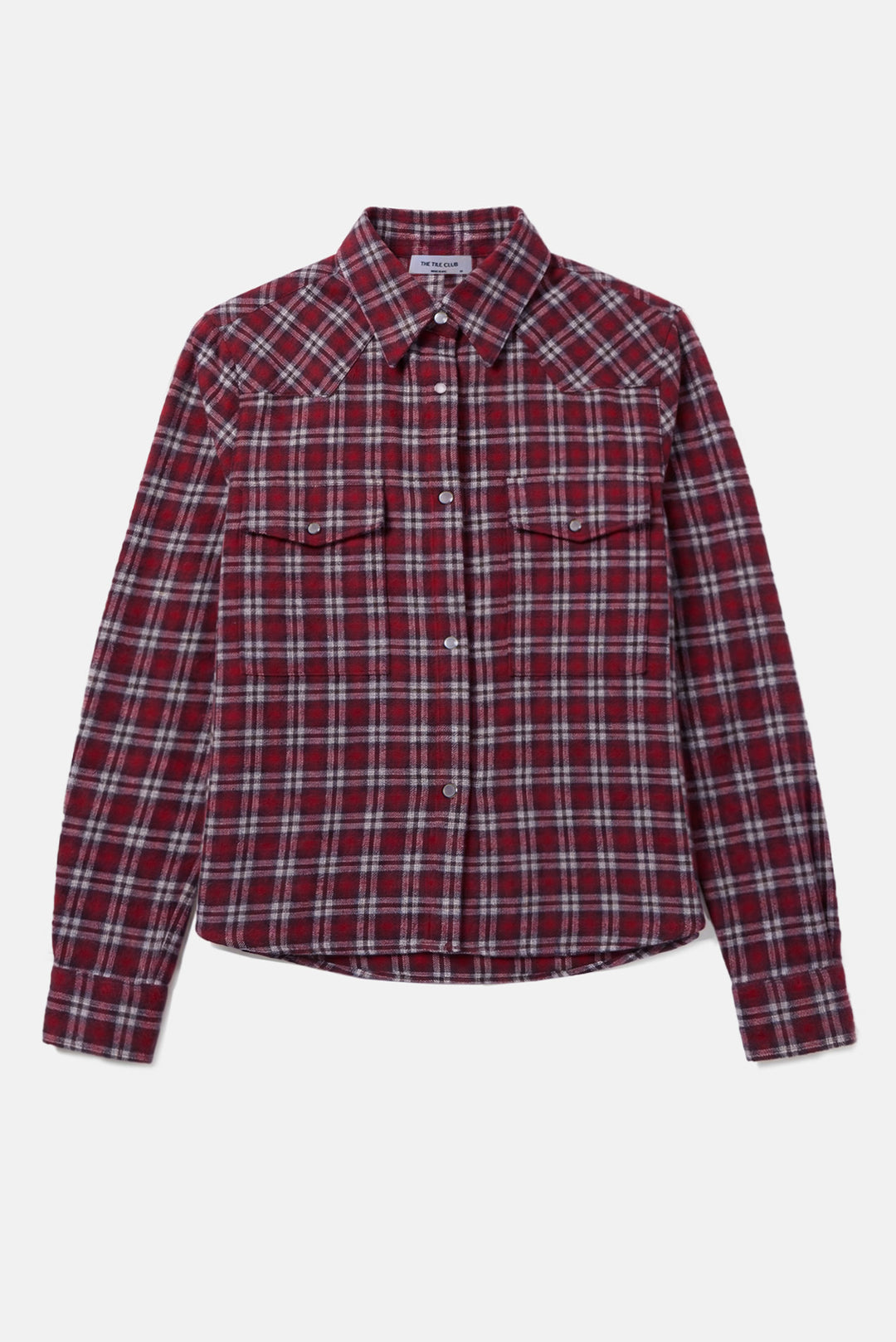 Kelly Brushed Flannel Shirt Red Plaid