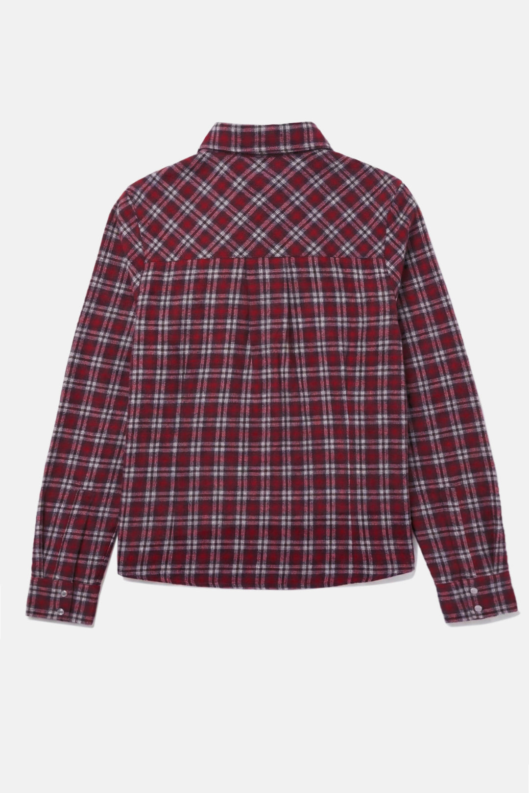 Kelly Brushed Flannel Shirt Red Plaid