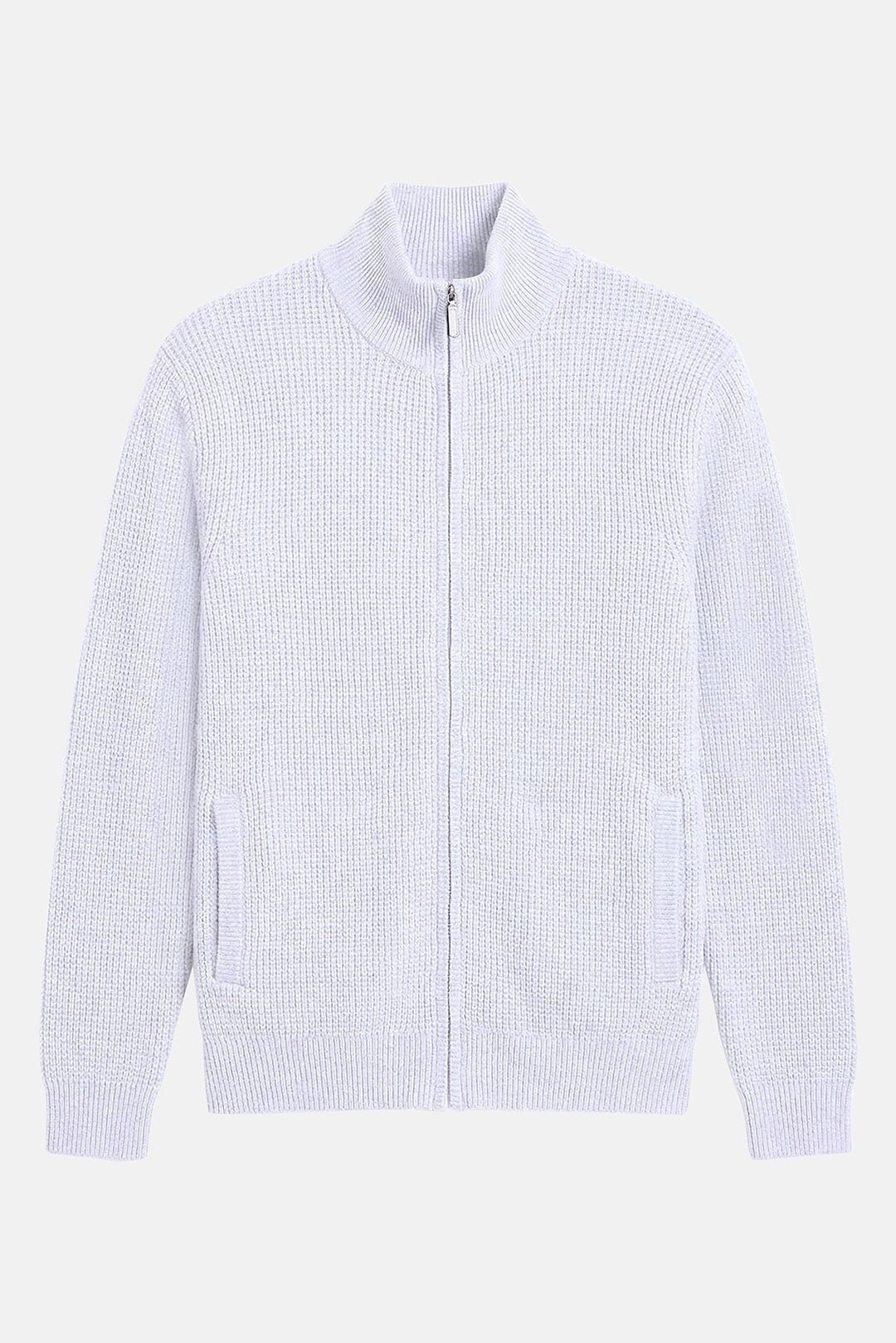 Kenny Cash Waffle Zip Up Pale Blue
