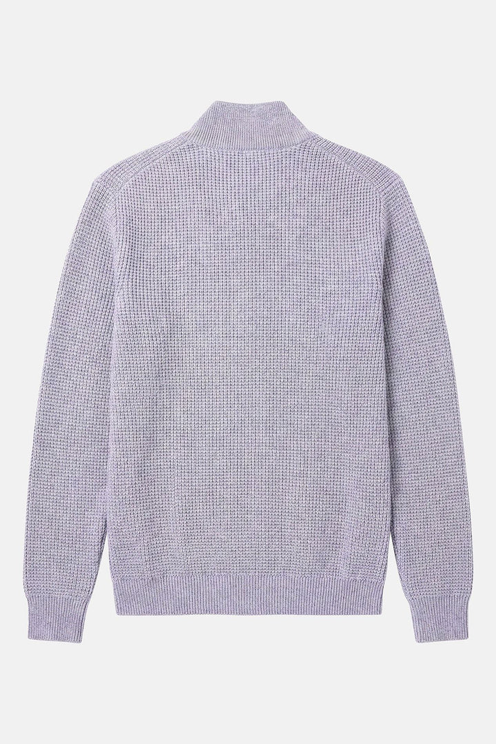 Kenny Cash Waffle Zip Up Heather Grey