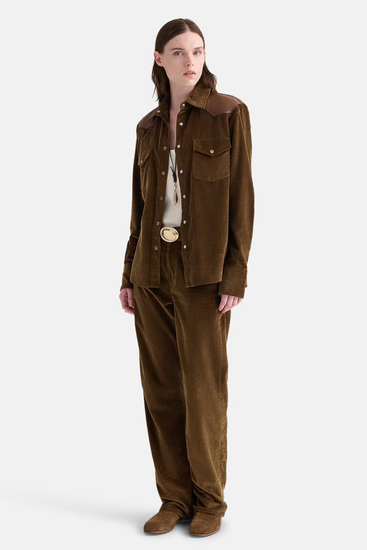Kent St Corduroy Pant in Pinecone