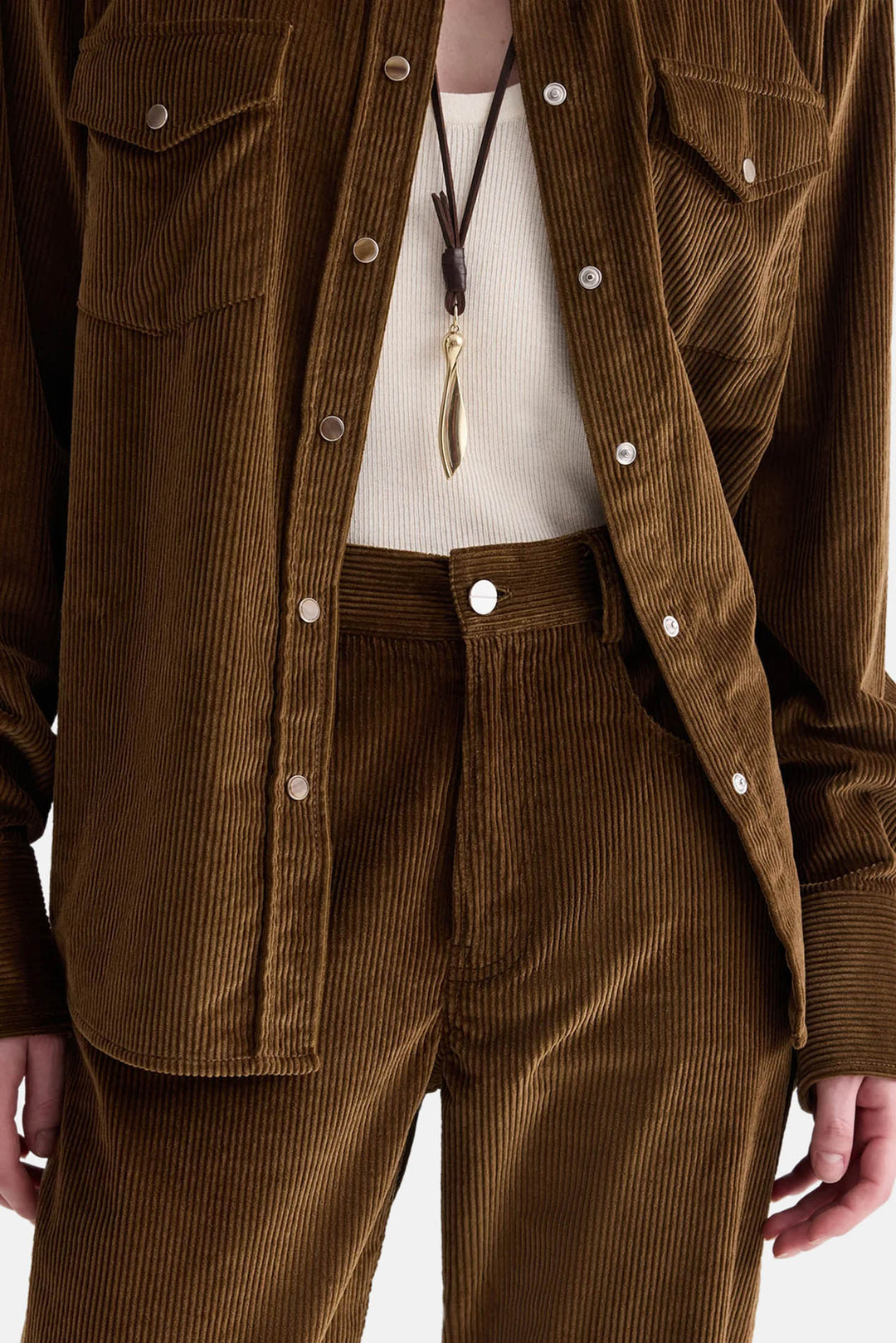 Kent St Corduroy Pant in Pinecone