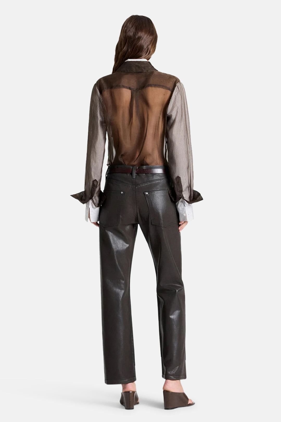 Kent St in Coated Denim Chocolate
