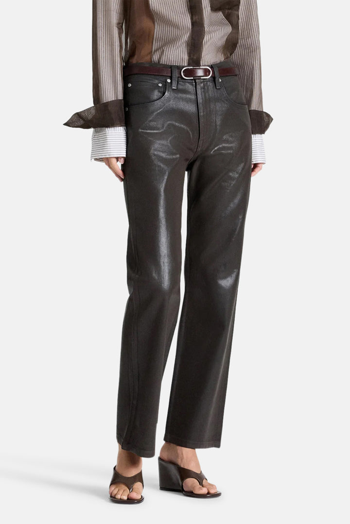 Kent St in Coated Denim Chocolate