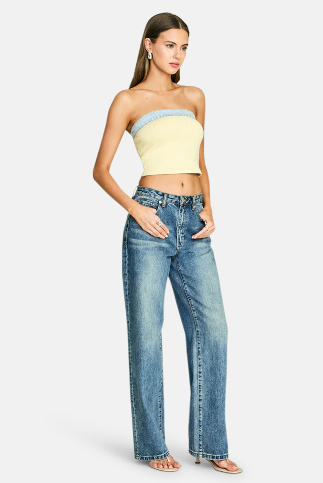 Kiki Knit Top Butter/Coastline