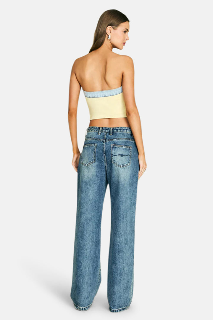 Kiki Knit Top Butter/Coastline