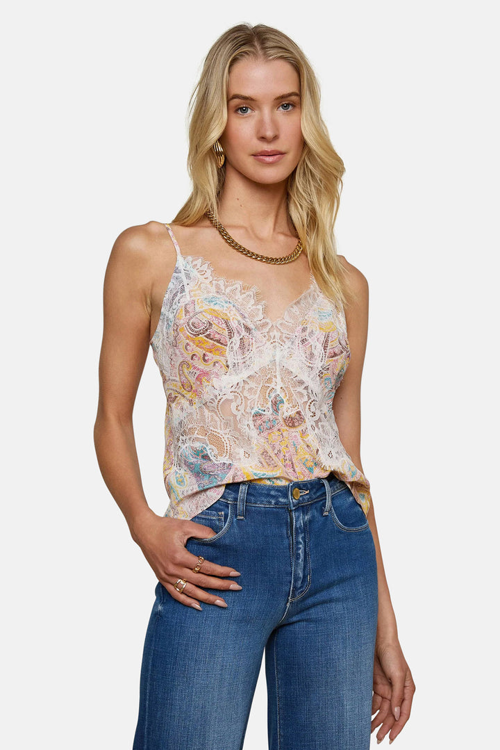 Kilah Silk Lace Camisole Multi Western Paisley