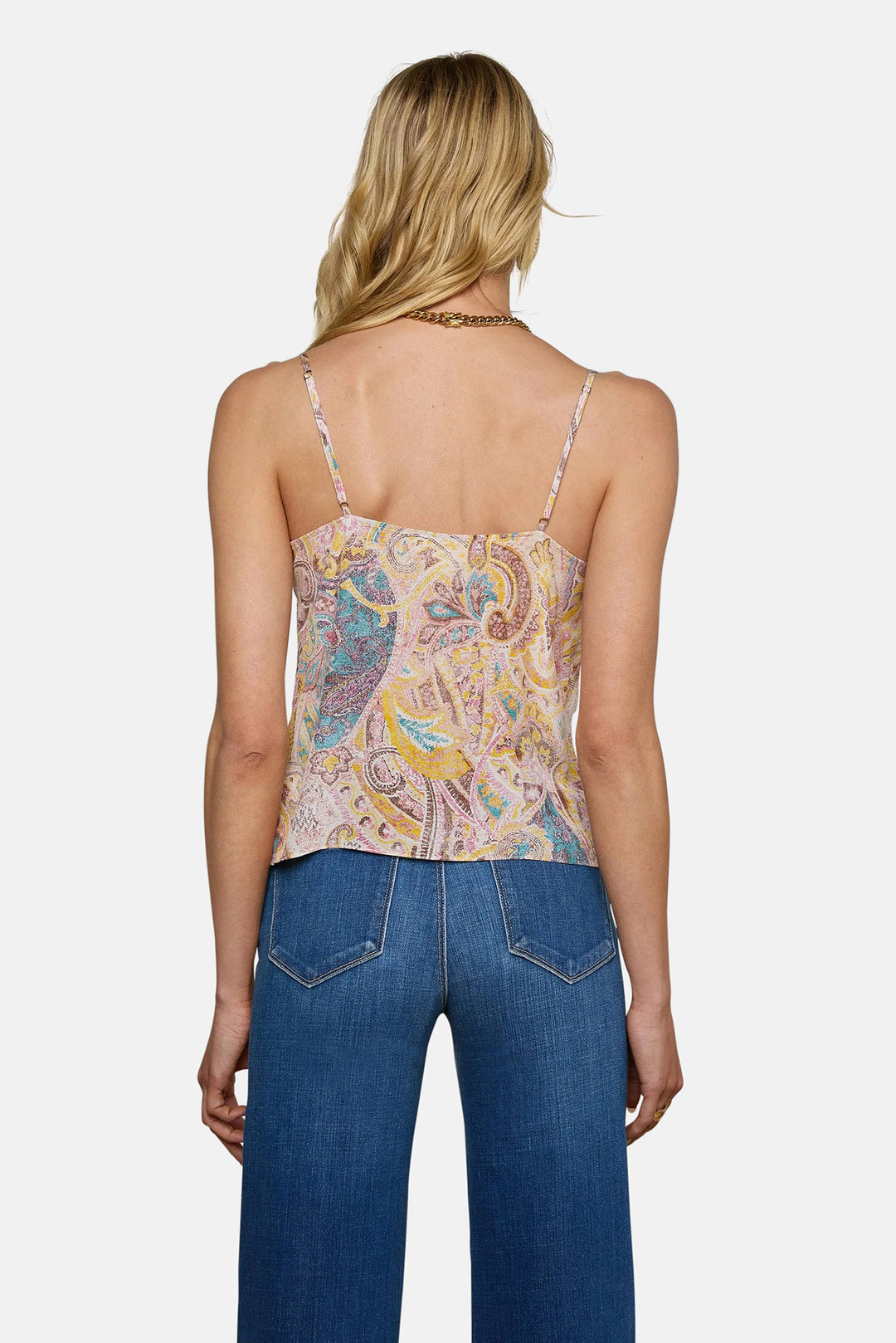 Kilah Silk Lace Camisole Multi Western Paisley