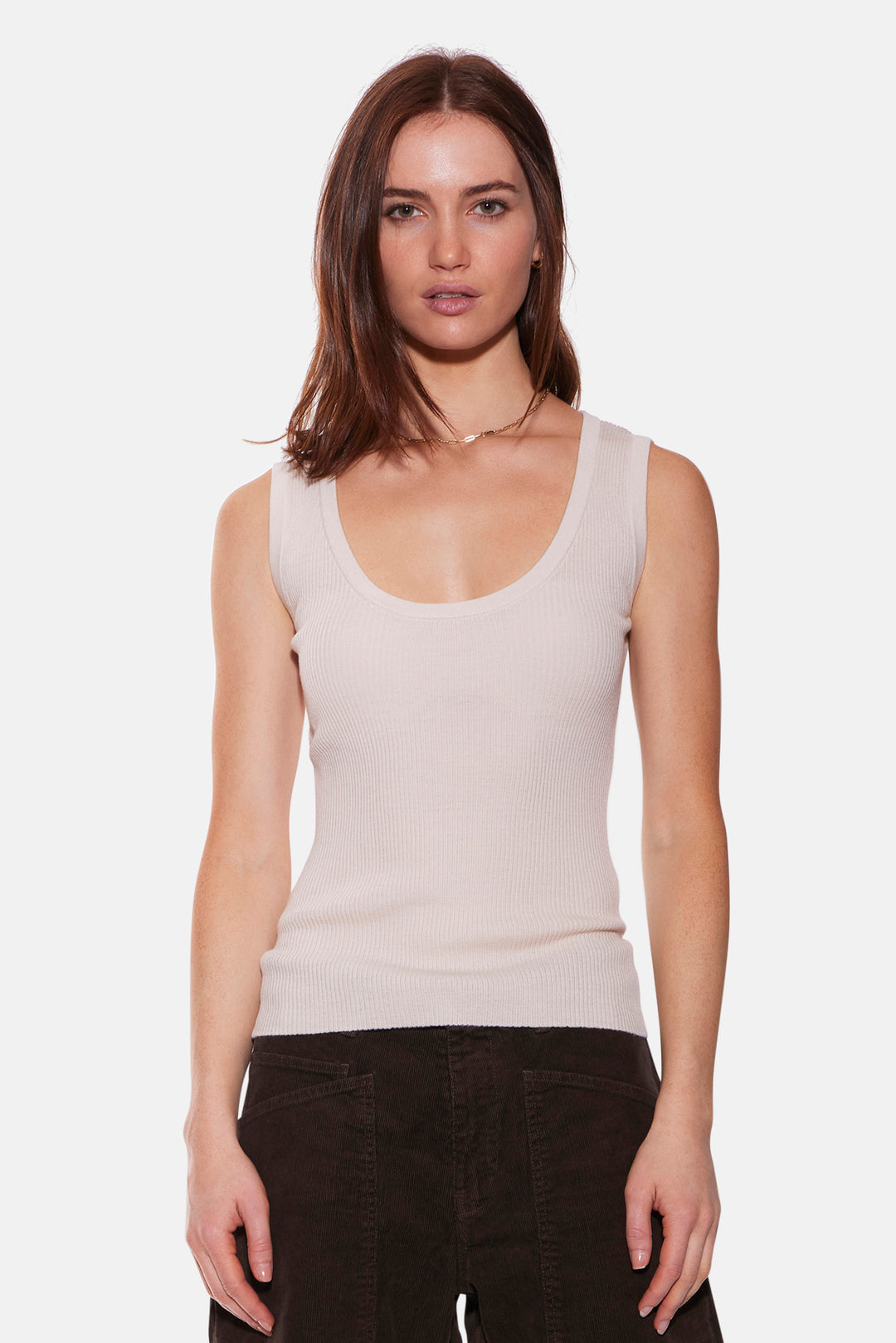 Klara Knit Tank Merino Wool Cream