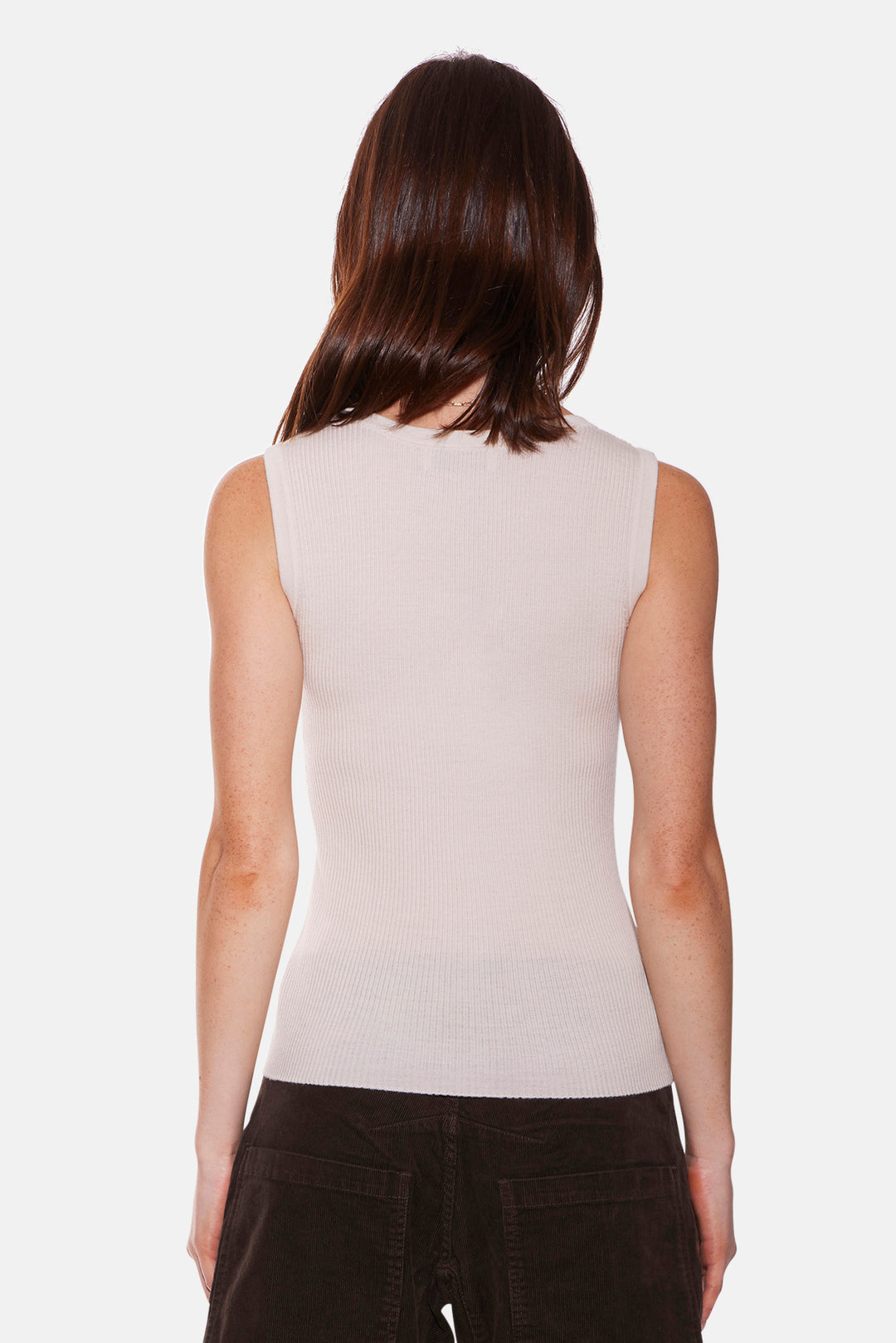 Klara Knit Tank Merino Wool Cream