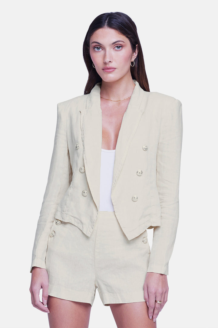 Wayne Linen Blazer Oat