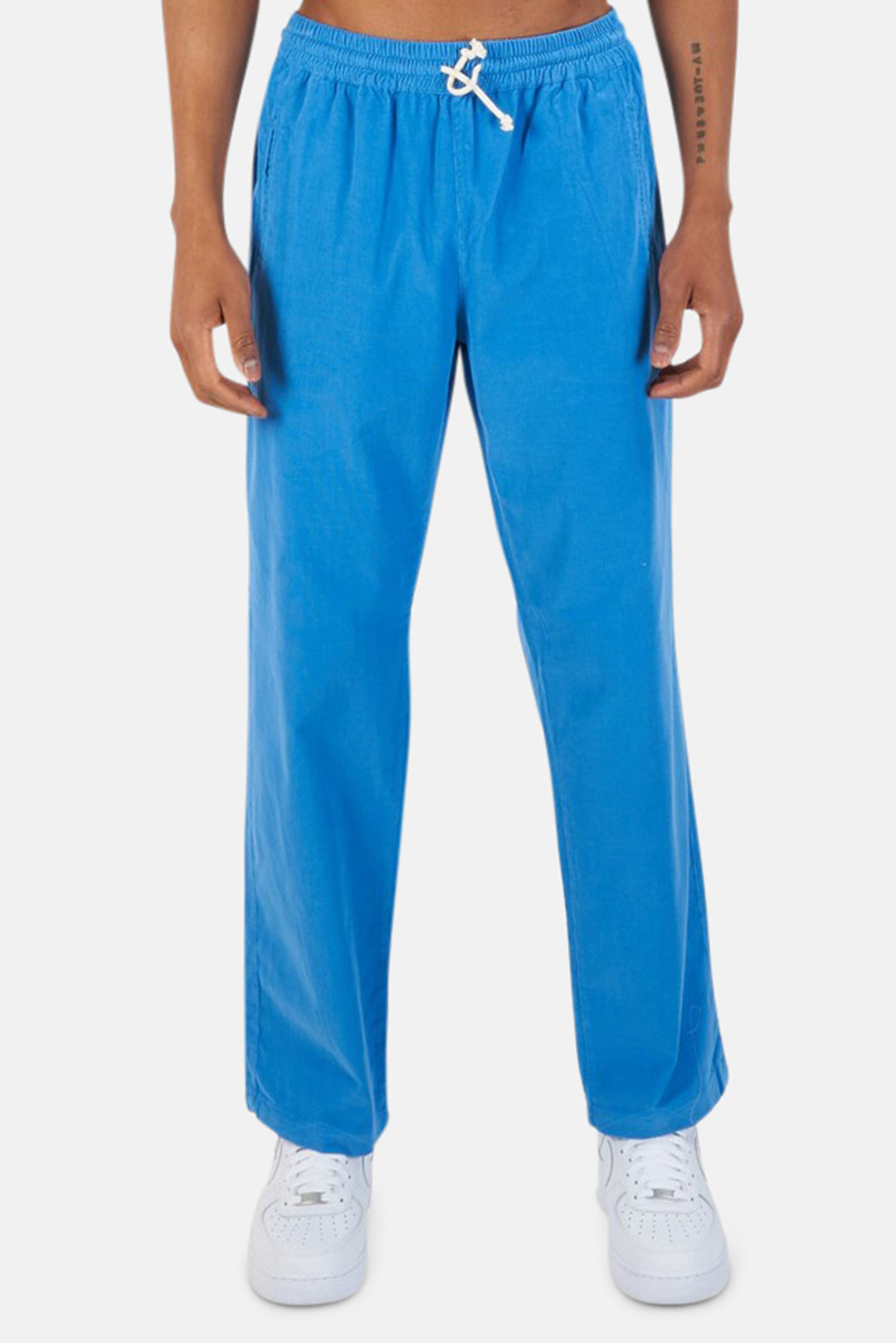 Lemos Beach Trousers Cendre Blue Corduroy