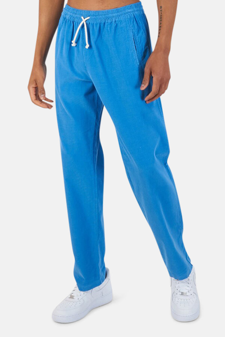 Lemos Beach Trousers Cendre Blue Corduroy