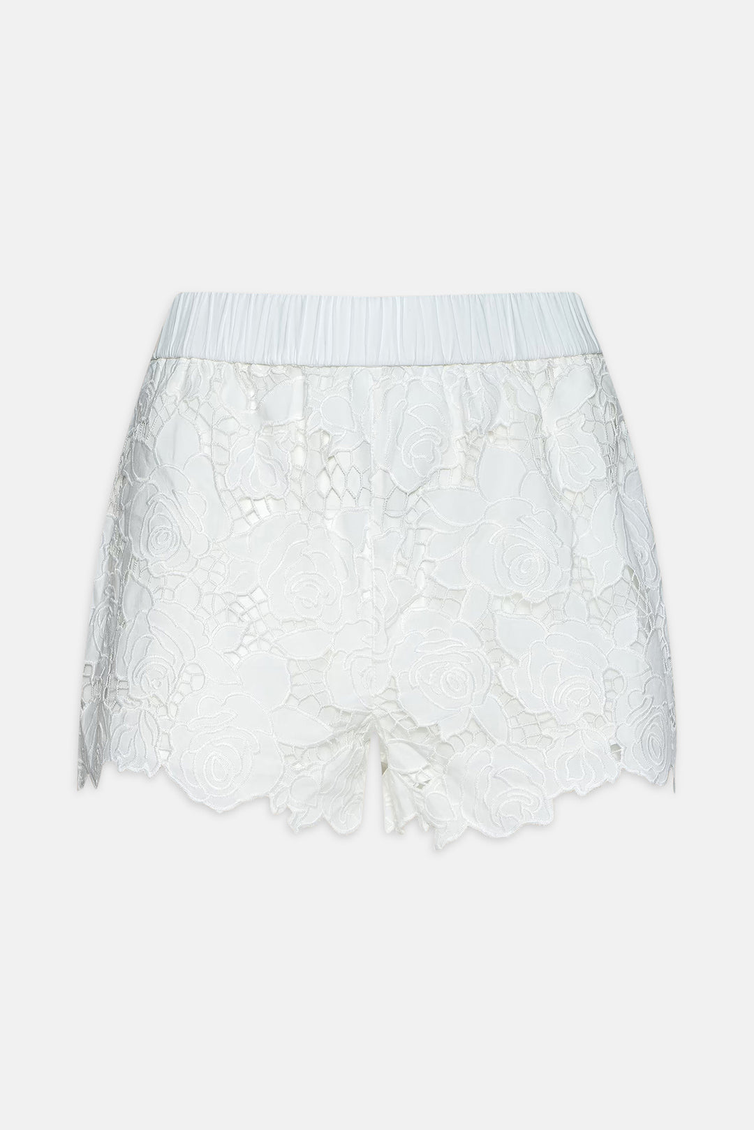 Laina Pull On Eyelet Short Ivory