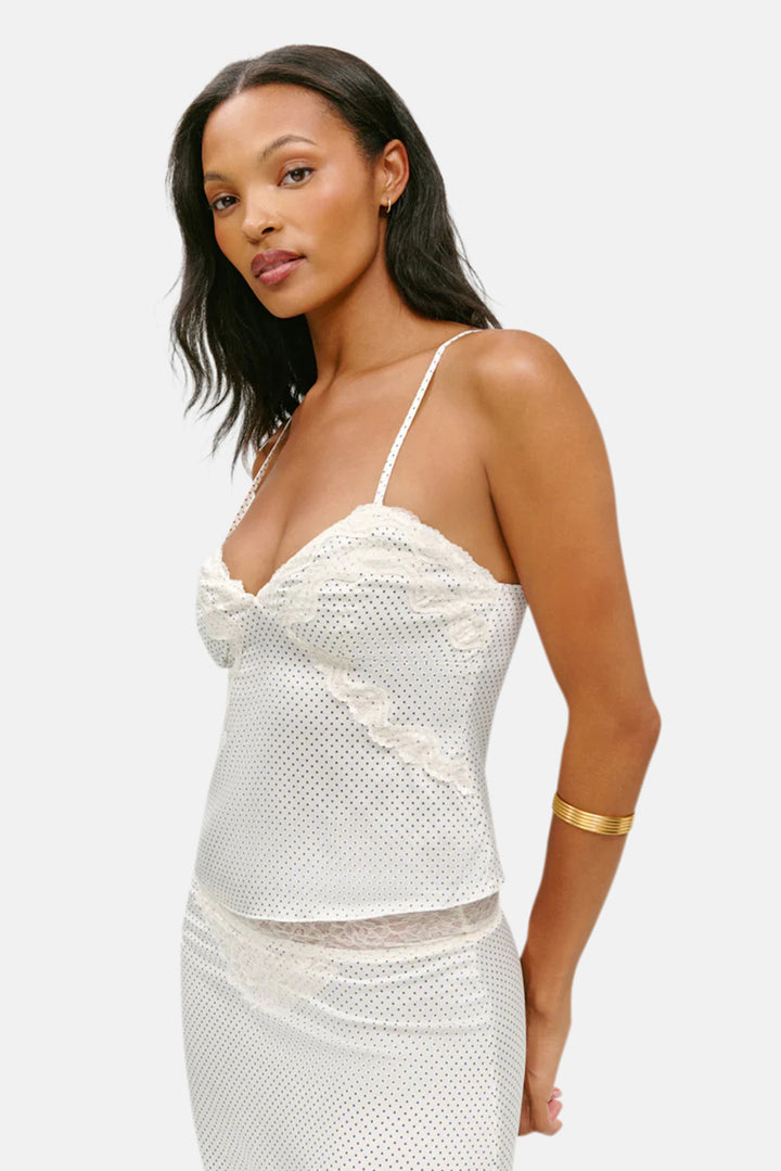 Laura Silk Camisole French Pearl