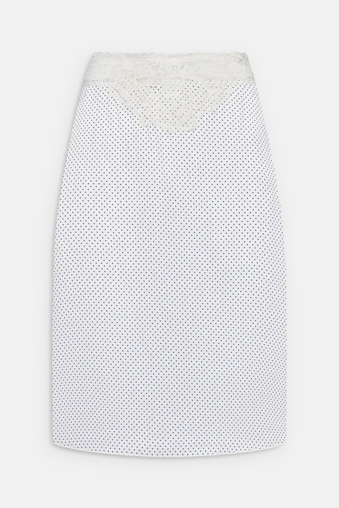Laura Silk Midi Skirt French Pearl