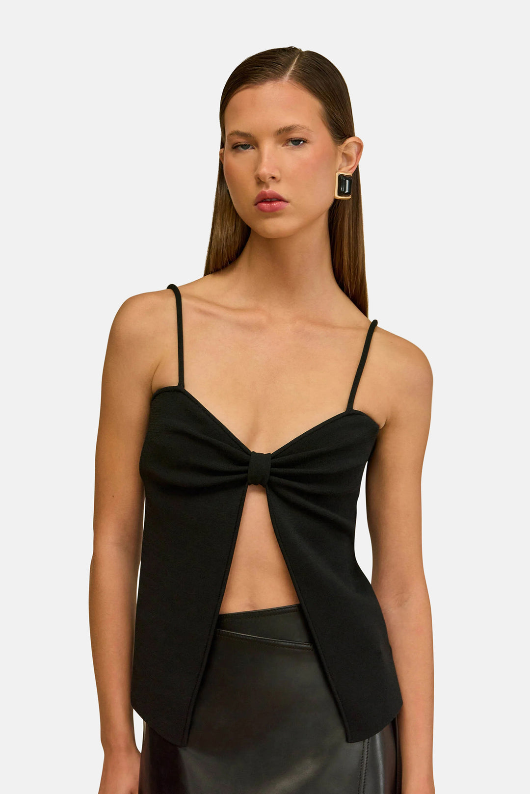 Lennon Knit Top Black