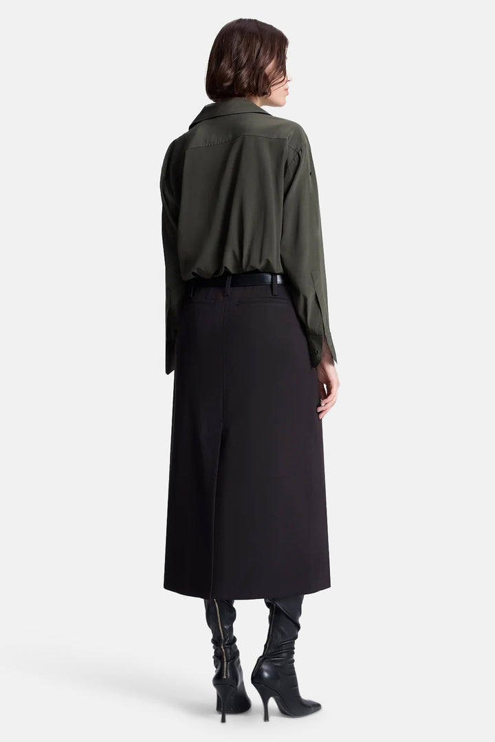 Leo Cropped Cotton Shirt Hazel