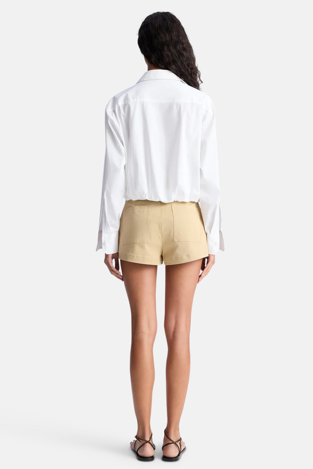 Leon Lace Up Short Desert Beige