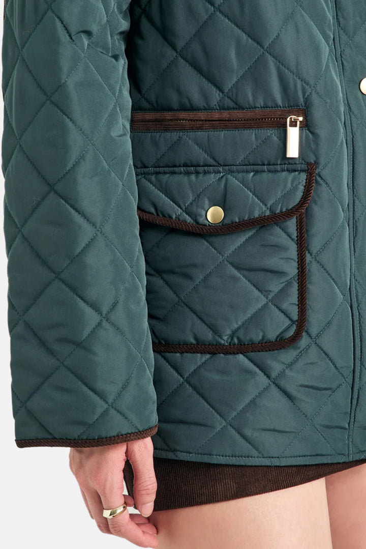 Liana Coat in Evergreen