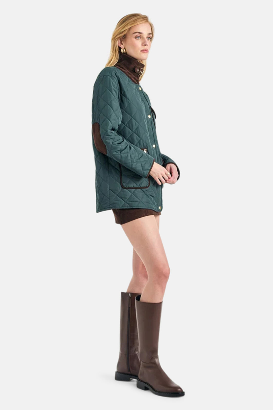 Liana Coat in Evergreen