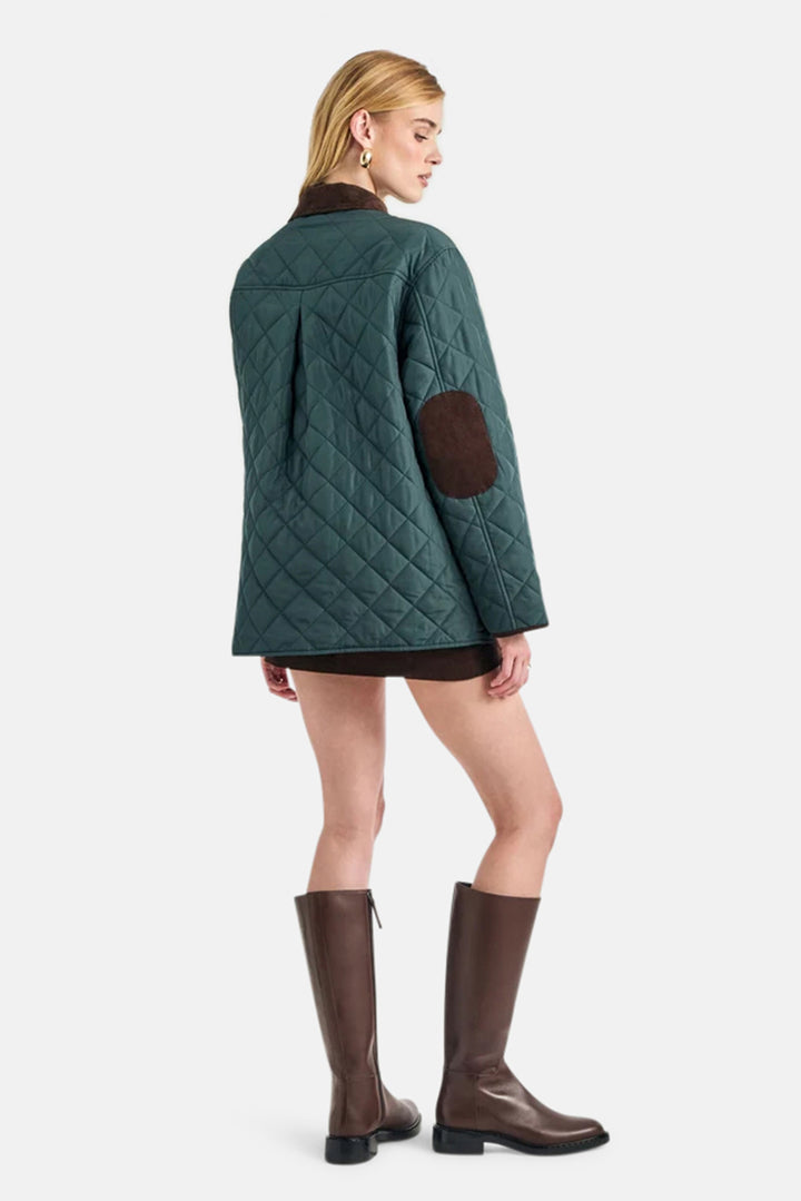 Liana Coat in Evergreen