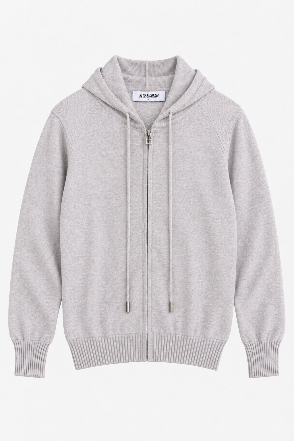 Luke Zip Hoodie Heather Grey