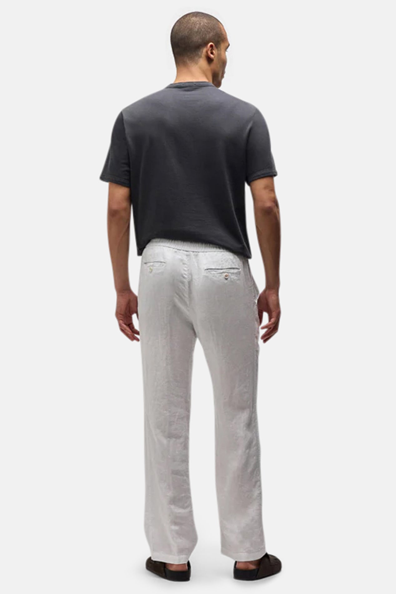 James Perse Lightweight Linen Pant French White – blueandcream