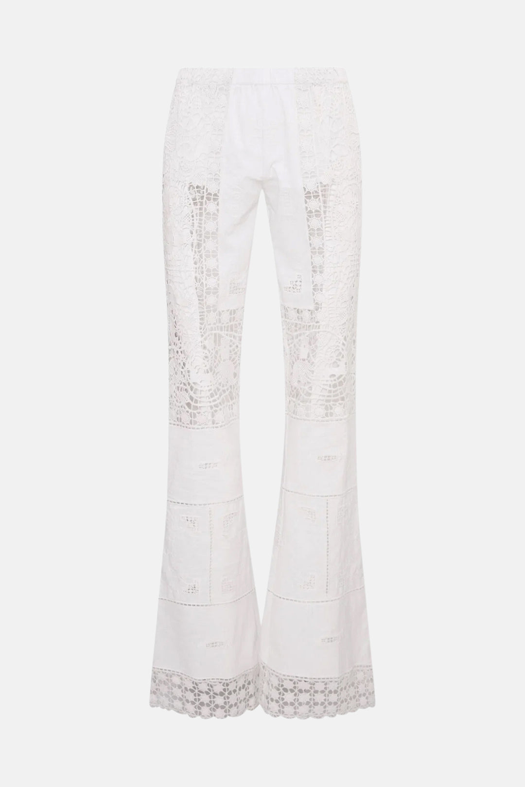Lilo Patchwork Lace Pant Optic White