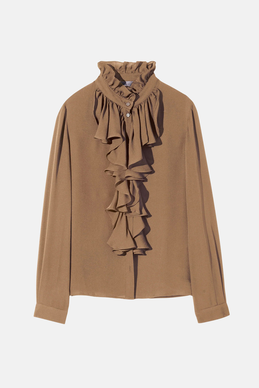 Lily Silk Blouse Cognac