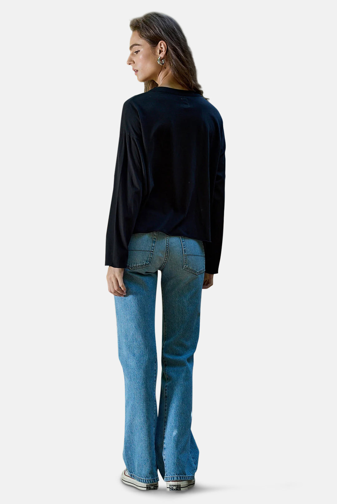 Loffler Boxy Fine Jersey Tee Black