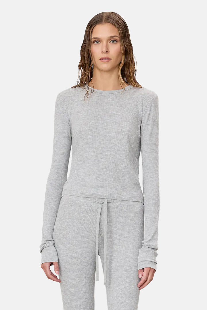 Long Sleeve Thermal Heather Grey