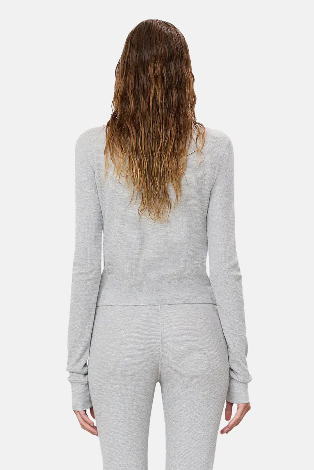 Long Sleeve Thermal Heather Grey