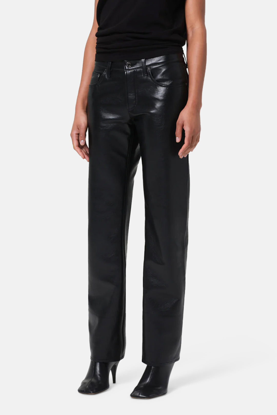 Low Rise Slim (Recycled Leather) in Detox