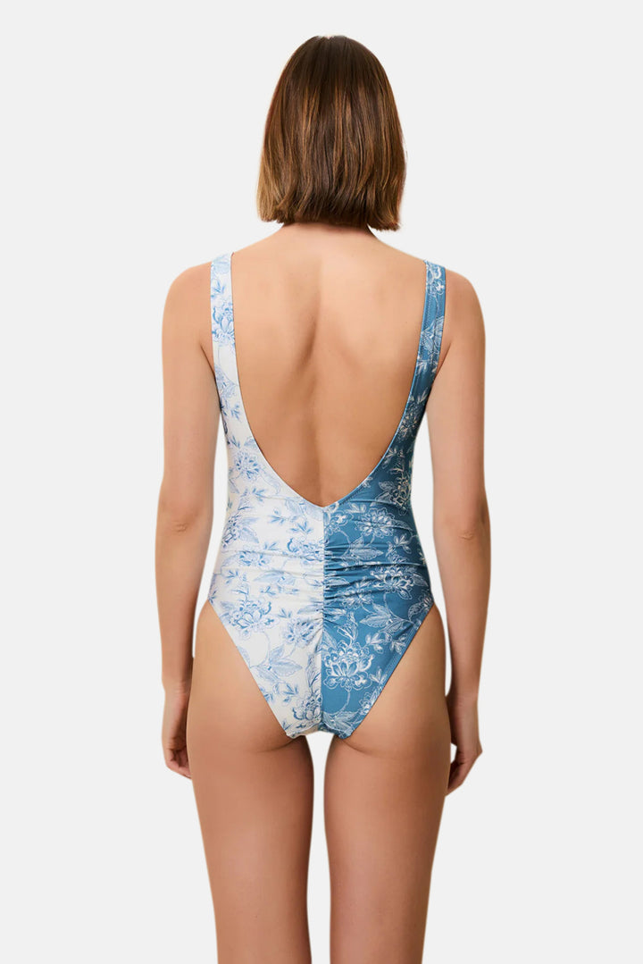Lucia One Piece French Blue / Brule Toile