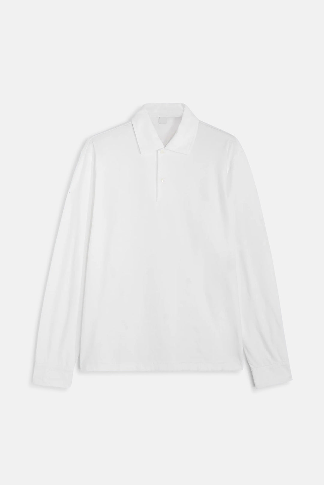 Luigi Cotton Jersey Polo Shirt White