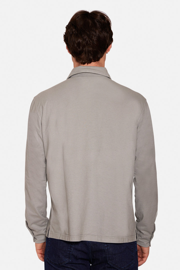 Luigi Long Sleeve Jersey Polo Soft Sage