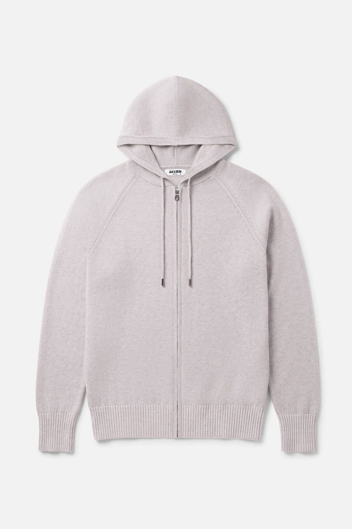 Luke Zip Hoodie Heather Grey