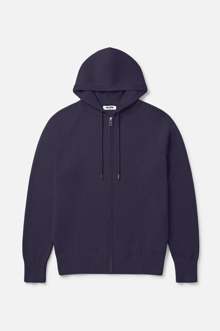 Luke Zip Hoodie Navy