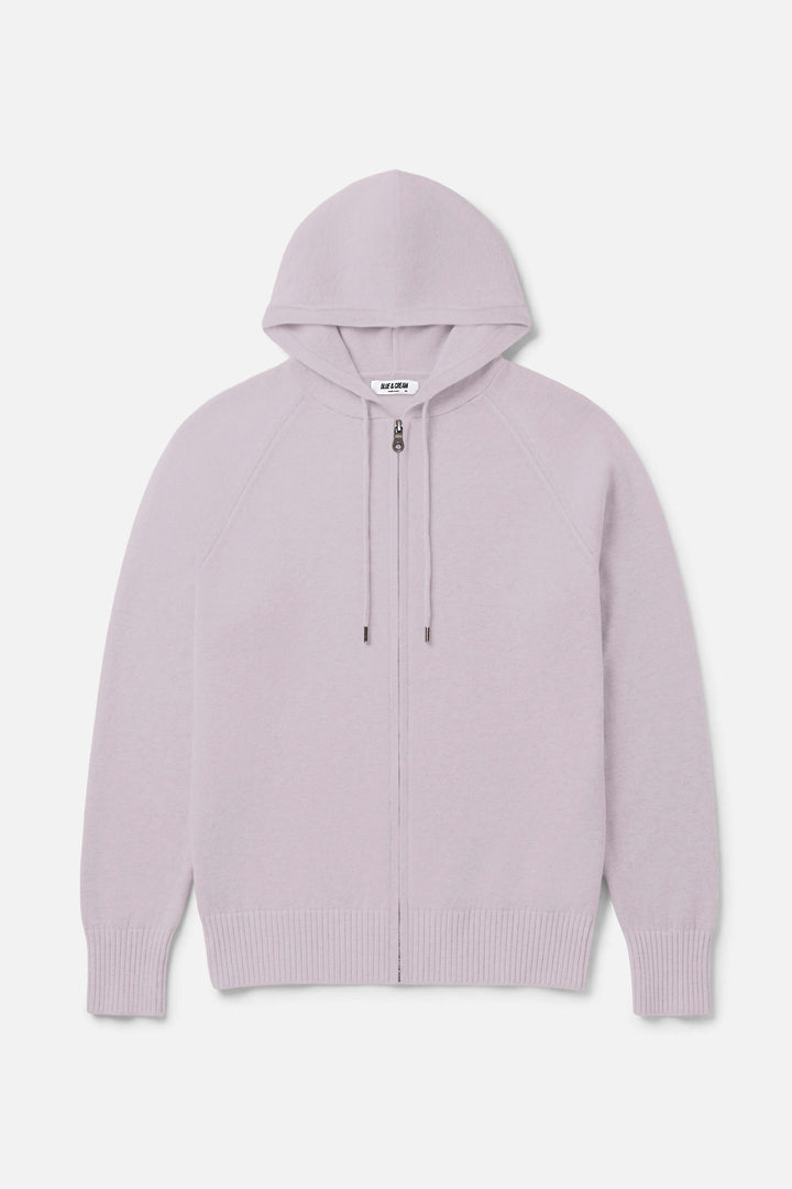 Luke Zip Hoodie Laser White